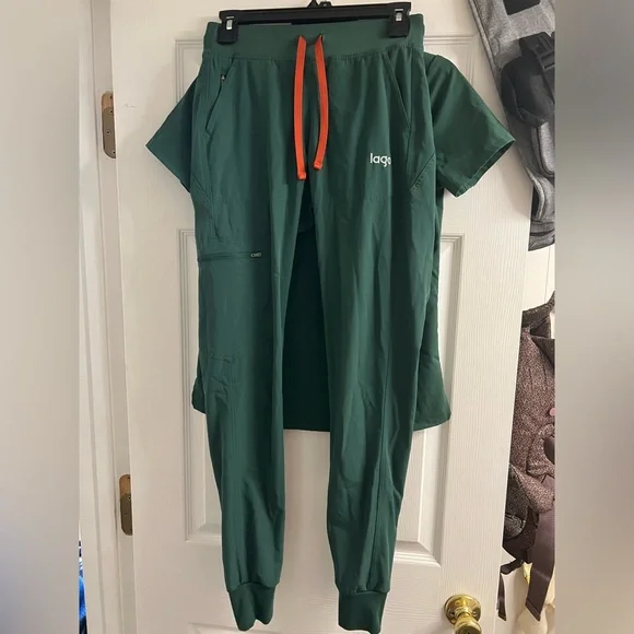 LAGOS hunter green and orange accent - Picture 3 of 3